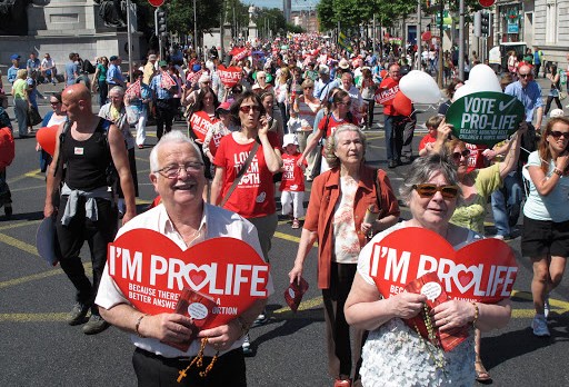 Irlandeses contra o aborto