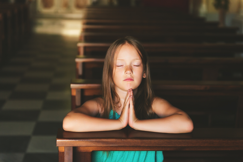 dziewczynka modlitwa krótka